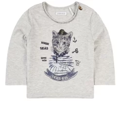 Ikks Nautical Cat T-Shirt Gray