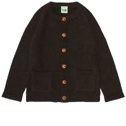 Wool Cardigan Chocolate