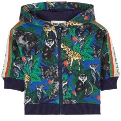 Kenzo Printed Hoodie Blue