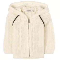 Ikks Hooded Cardigan White