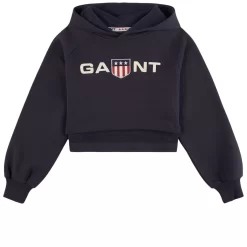 Gant Retro Shield Hoodie Evening Blue