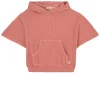 Sleeveless Hoodie Pink