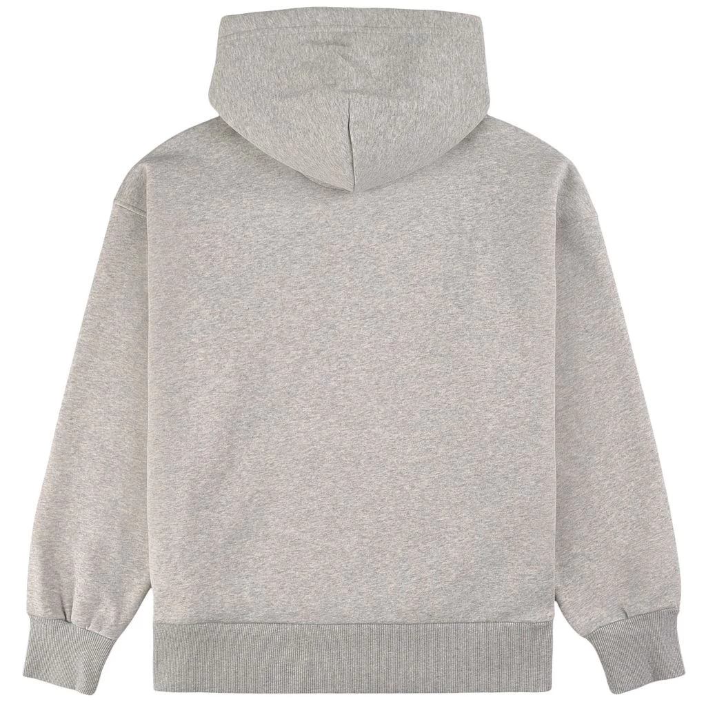 Gant Branded Graphic Hoodie Light Grey Melange 2 Gant Branded Graphic Hoodie Light Grey Melange - Image 2