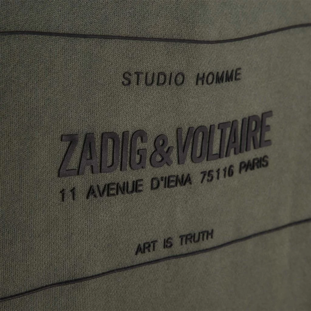 Zadig & Voltaire Branded Hoodie Green 2 Zadig & Voltaire Branded Hoodie Green - Image 2