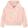 Ikks Embroidered Hoodie Pink