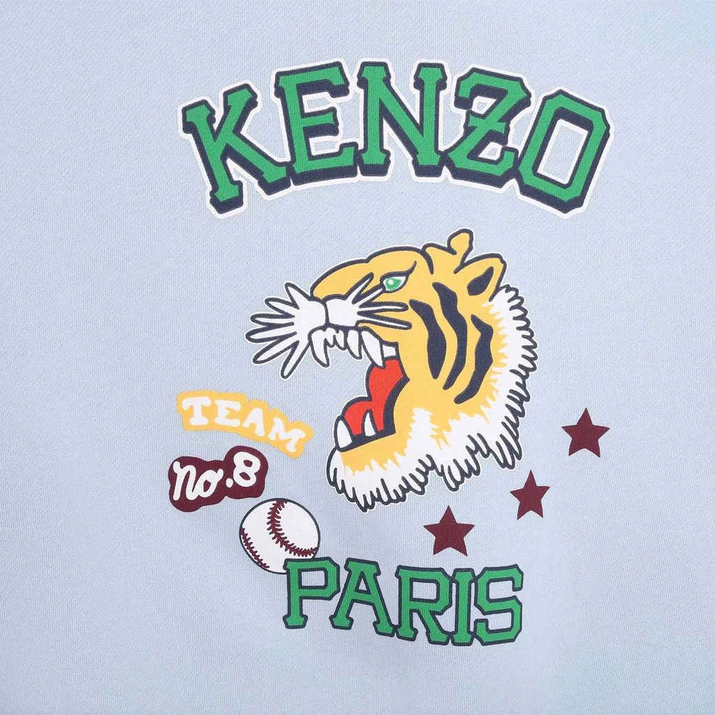 Kenzo Branded Hoodie Pale Blue 3 Kenzo Branded Hoodie Pale Blue - Image 3