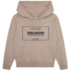 Zadig & Voltaire Knitted Hoodie Beige