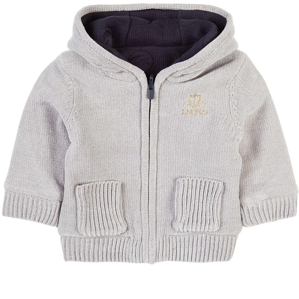 Ikks Full Zip Reversible Hoodie Gray 1 Ikks Full Zip Reversible Hoodie Gray