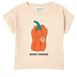 Bobo Choses Vote For Pepper T-Shirt Beige