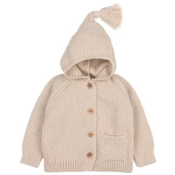 Hooded Cardigan Natural