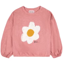 Bobo Choses Big Flower Long Sleeved T-Shirt Salmon
