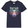 Kenzo Navy Tiger Print Tee