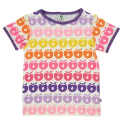 Småfolk Printed T-Shirt Sea Pink