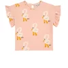 Bobo Choses Pelican Printed T-Shirt Pink