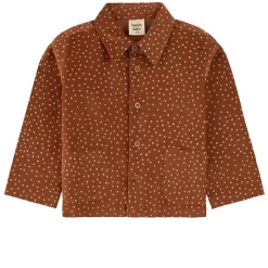 GOTS Dotted Overshirt Cinnamon Dots