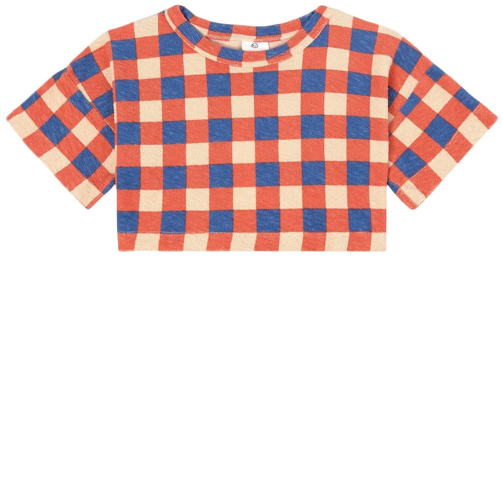 Blanket Check T-Shirt Orange 1 Blanket Check T-Shirt Orange