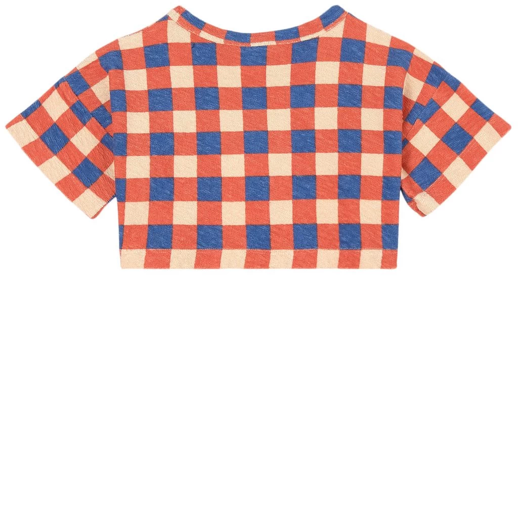 Blanket Check T-Shirt Orange 2 Blanket Check T-Shirt Orange - Image 2